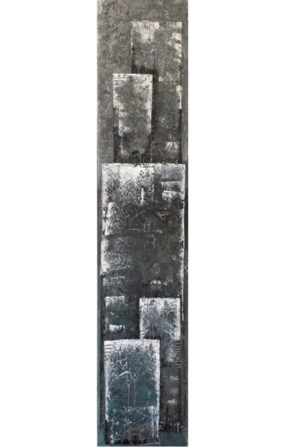 GCHHS2. Glasrelief. "Ka do Høre Hawet. Lykken er at samle på gode oplevelser". 2 af 2