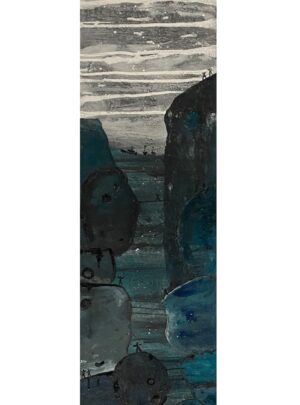 GCHHHT1. Glasrelief. “Ka do høre Hawet. Topen er Nået”. 1 af 2 (SOLGT)