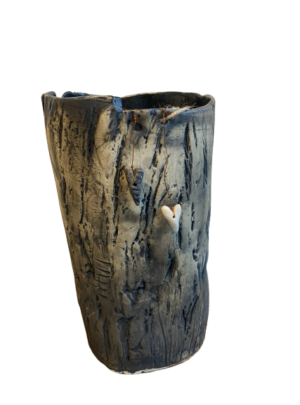 Keramik Vase sort – SOLGT