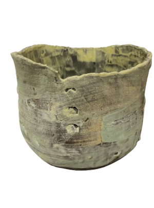 Keramik skål grøn – SOLGT