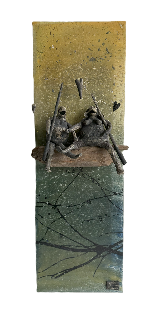 GLG1. Glasrelief. Livsnyder. "Følg Drømmen 1 af 2" (SOLGT)